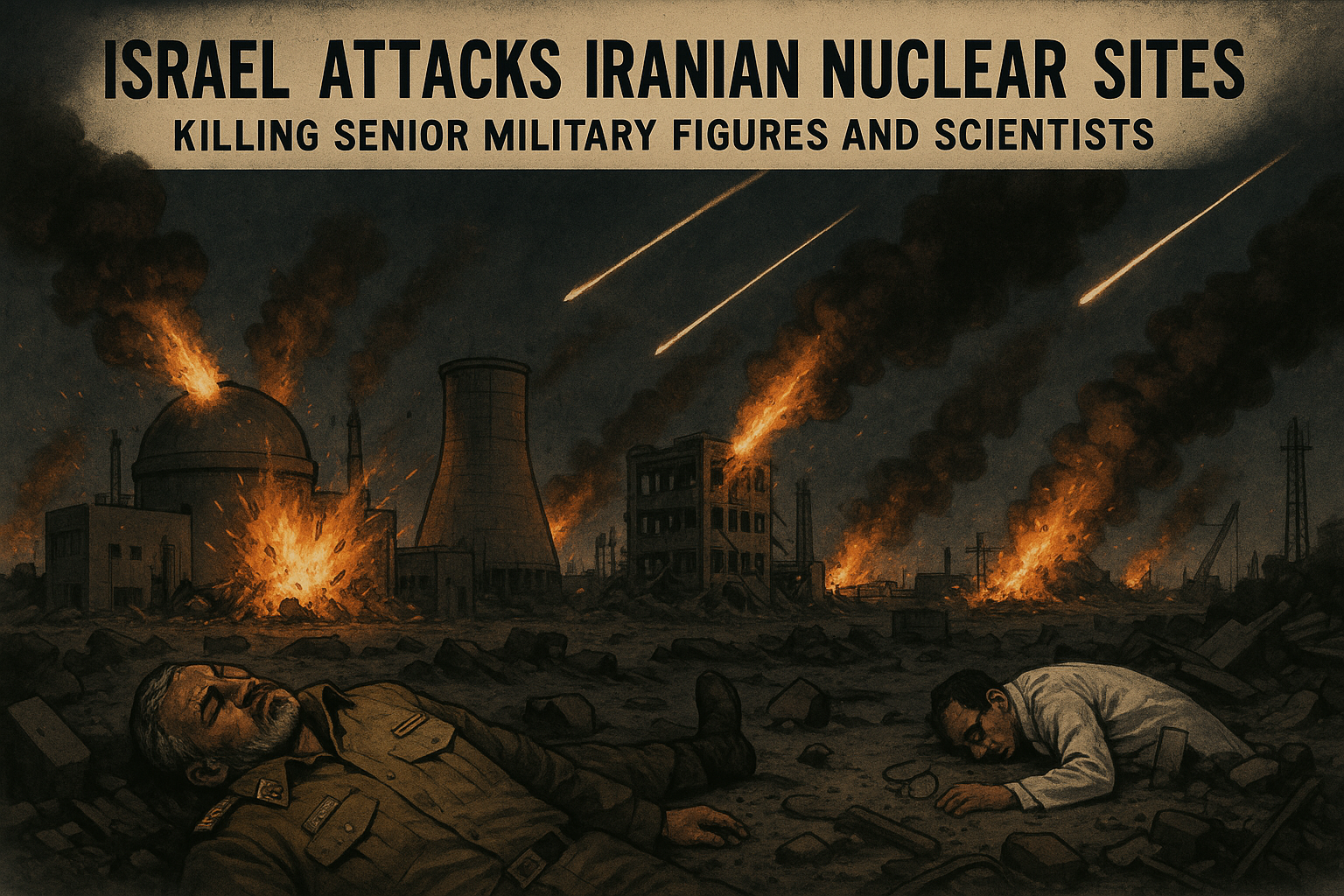 Israel Attacks Iranian Nuclear Sites, Killing Senior Military Figures and Scientists